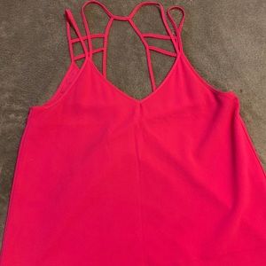 Hot pink tank top